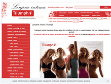 Tablet Screenshot of lenjerie-intima-triumph.ro